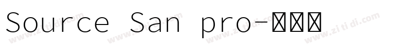 Source San pro字体转换 Source San pro字体转换